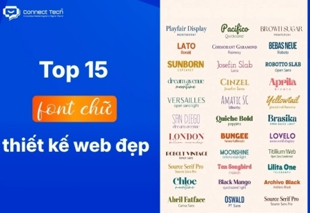Top 15 font chữ thiết kế web đẹp, chuẩn SEO & tối ưu UX/UI