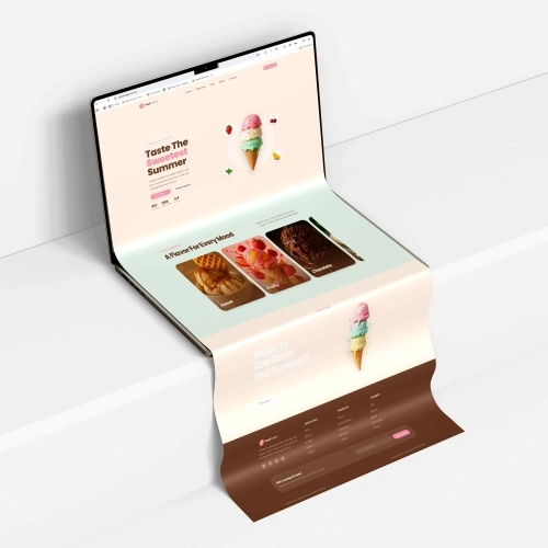 Website CoolCream: giải pháp số ngọt ngào cho thương hiệu kem từ Connect Tech