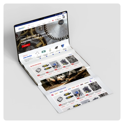 Connect Tech cung cấp giải pháp website thương mại điện tử B2B cho PUMAS - doanh nghiệp thiết bị công nghiệp và tự động hóa.