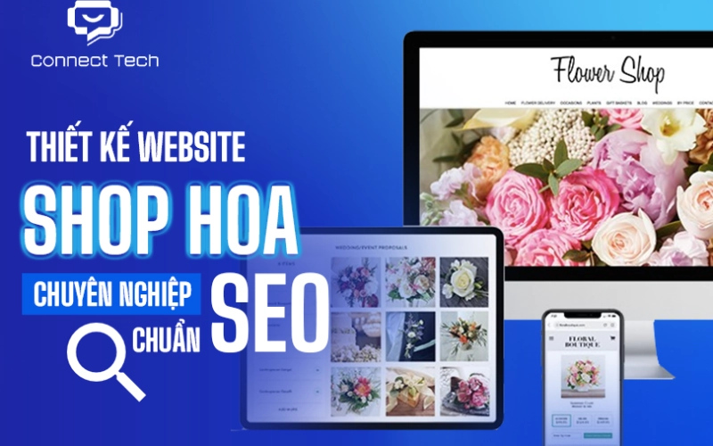 Professional flower shop website design with SEO standards